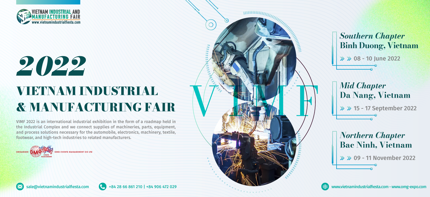Triển lãm Công nghiệp &amp; Sản xuất Việt Nam - VIMF 2022 tại Bắc Ninh
